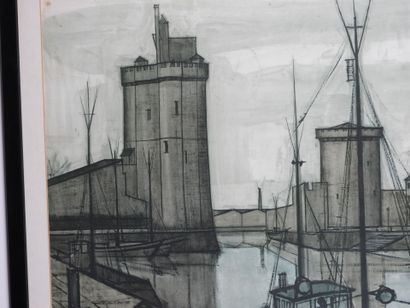 Bernard BUFFET (1928-1999), d'après.
Port...