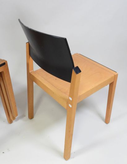 WIESNER HAGER.
Suite de quatre chaises en...