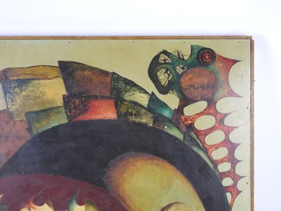 20th-Century School.
Composition.
Oil on...