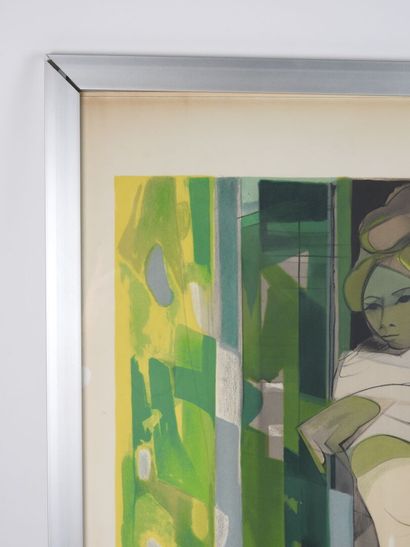 Camille HILAIRE (1916-2004).
Déshabillage.
Lithographie...