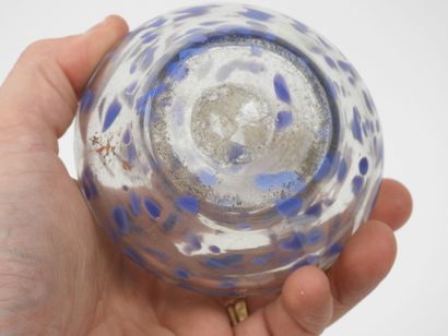 Small, single-flower glass vase made of blown...