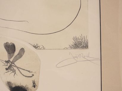 Joël ROCH (né en 1943).
Lover.
Gravure sur...