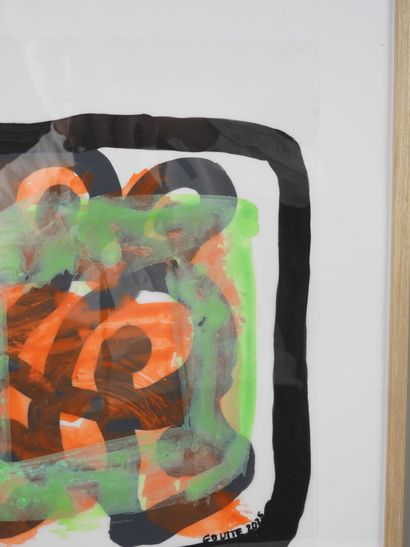 Patrick GOUTTE (1954).
Twist Orange.
Acrylic...