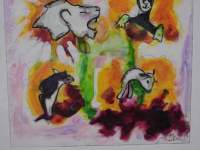 Pascale SEURIN (1958).
The Heifer, the Goat,...