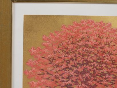 Hajime NAMIKI (1947). 
L'arbre rouge sur...