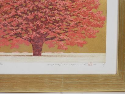 Hajime NAMIKI (1947). 
L'arbre rouge sur...
