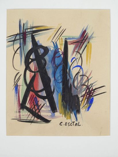 Christian ESCTAL (1955-2018). 
Composition....