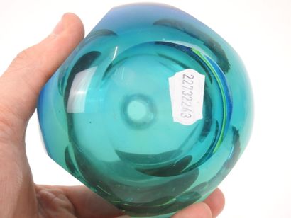 MURANO, 20th century.
Ball-shaped bottle...