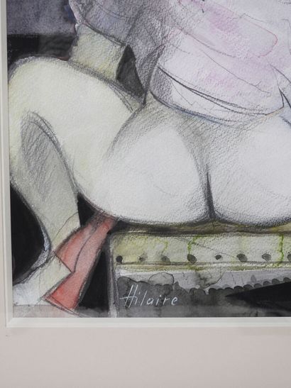 Camille HILAIRE (1916–2004).
The Shy Rose.
Watercolor...