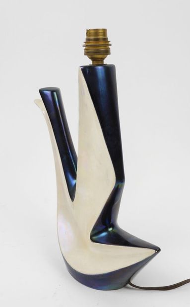VERCERAM, attribué à.
Lampe oiseau en céramique...