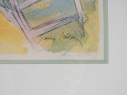 Jacques VILLON (1875-1963).
Maisons.
Lithographie...