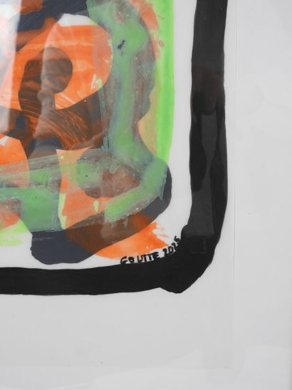 Patrick GOUTTE (1954).
Twist Orange.
Acrylic...