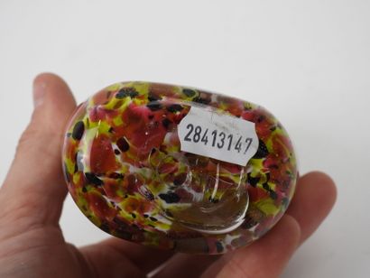 Polychrome blown-glass bottle.
20th-century...