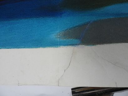 Marcel MOULY (1918-2008). 
Marine les voiliers.
Lithographie...