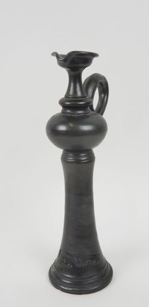 Jean MARAIS (1913–1998).
Black-glazed ceramic...