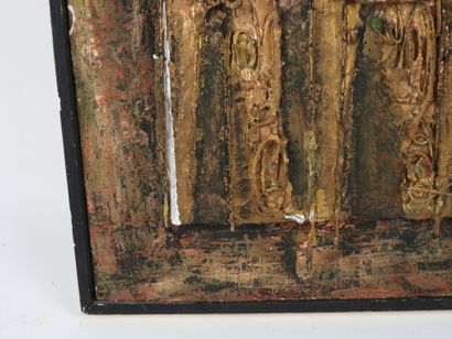 MANN (1959).
The Warriors.
Metal collage...