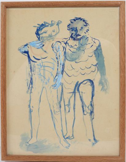 Lucien COUTAUD (1904–1977).
The Two Men....