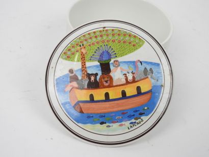 VILLEROY & BOCH.
Boite circulaire en porcelaine...