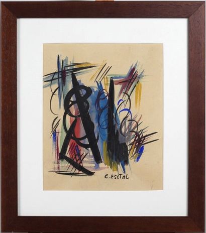 Christian ESCTAL (1955-2018). 
Composition....