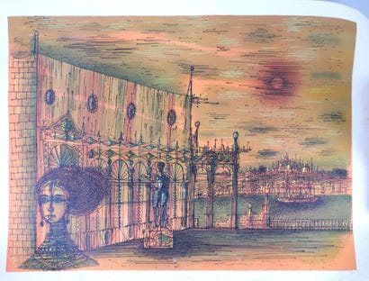 Jean CARZOU (1907-2000), d'après. 
Venise,...