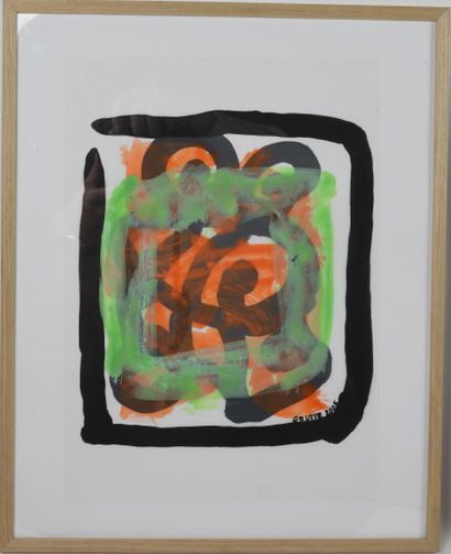 Patrick GOUTTE (1954).
Twist Orange.
Acrylic...