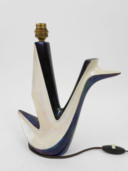 VERCERAM, attribué à.
Lampe oiseau en céramique...