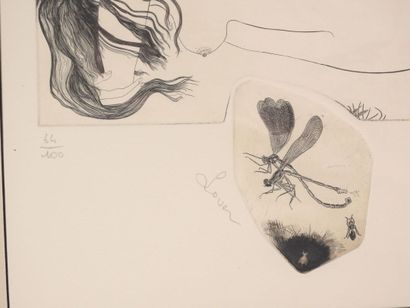 Joël ROCH (né en 1943).
Lover.
Gravure sur...