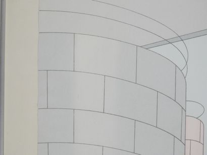 Alberto BALI (1944).
Architecture.
Lithographie...