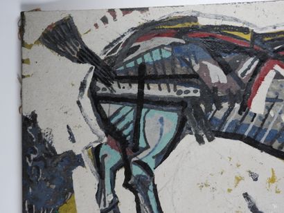 Pierre ANTONIUCCI (born in 1943). 
The Horse.
Oil...