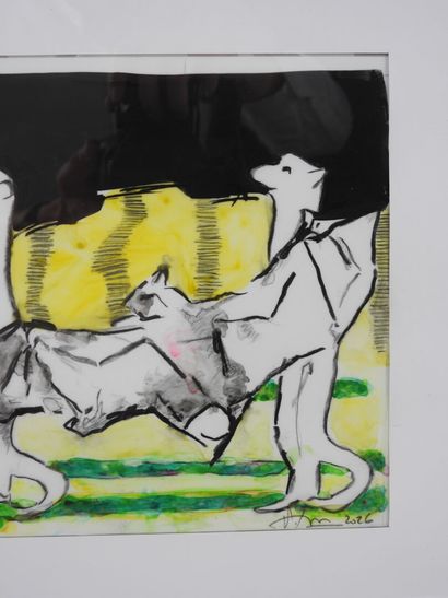 Pascale SEURIN (1958).
The Bat and the Two...