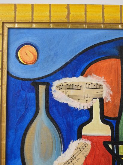 JEP (20th).
The Soul of Wine.
Oil and collage...
