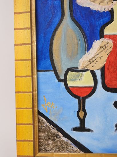 JEP (20th).
The Soul of Wine.
Oil and collage...