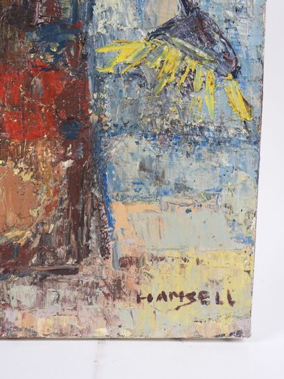 Marcel HAMSELL (1909–1985).
Bouquet of Flowers.
Oil...