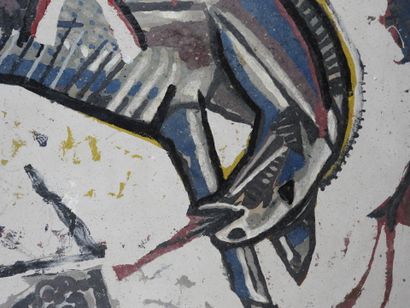 Pierre ANTONIUCCI (born in 1943). 
The Horse.
Oil...