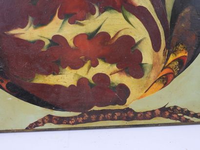 20th-Century School.
Composition.
Oil on...