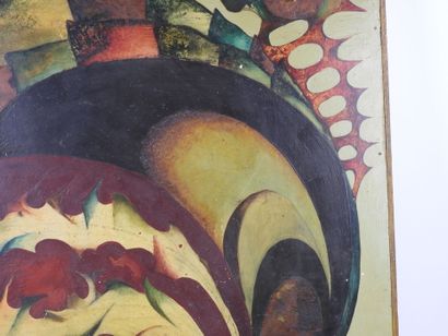 20th-Century School.
Composition.
Oil on...