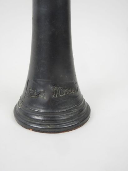 Jean MARAIS (1913–1998).
Black-glazed ceramic...