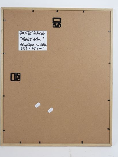 Patrick GOUTTE (1954).
Twist bleu.
Acrylic...