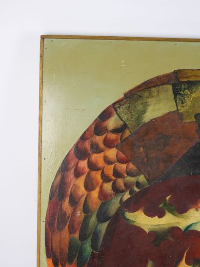 20th-Century School.
Composition.
Oil on...