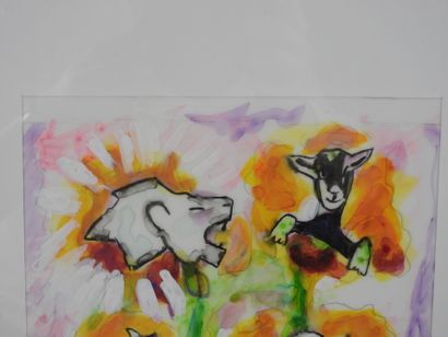 Pascale SEURIN (1958).
The Heifer, the Goat,...