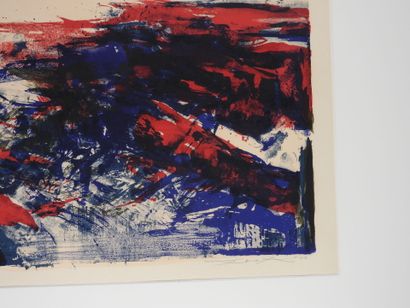ZAO Wou-ki (1921-2013)
Sans titre.
Lithographie,...