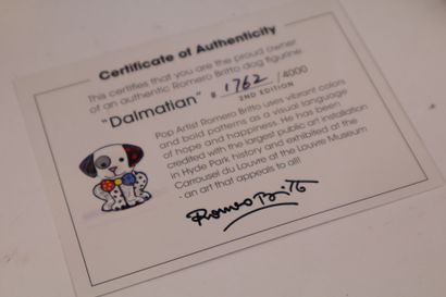 Romero BRITTO (né en 1963), édition GIFTCRAFT.
Dalmatian.
Sujet...