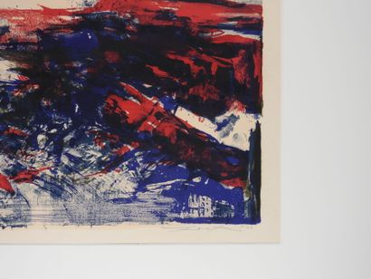 ZAO Wou-ki (1921-2013)
Sans titre.
Lithographie,...