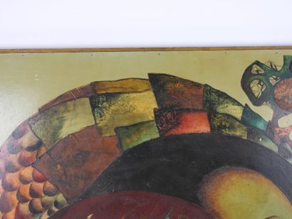 20th-Century School.
Composition.
Oil on...