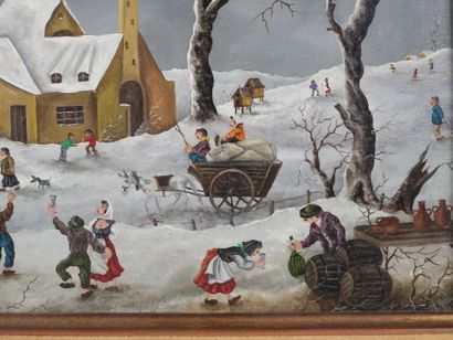Mimma INDELLI (1909–2002).
Winter Celebration.
Oil...