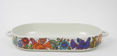 VILLEROY & BOCH.
Plat à anses et pot couvert...