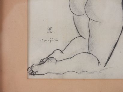 Léonard Tsuguharu FOUJITA (1886-1968), d'après.
Femme...