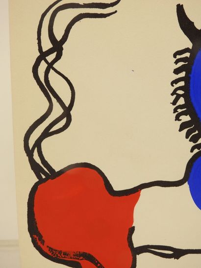 Alexandre CALDER (1898-1976).
L'âne tricolore,...