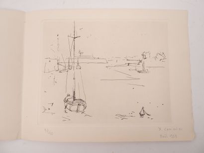 Yves-Jean COMMERE (1920-1986).
Bateaux à...