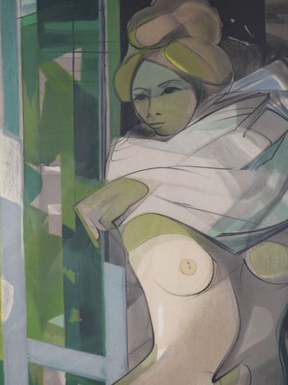 Camille HILAIRE (1916-2004).
Déshabillage.
Lithographie...